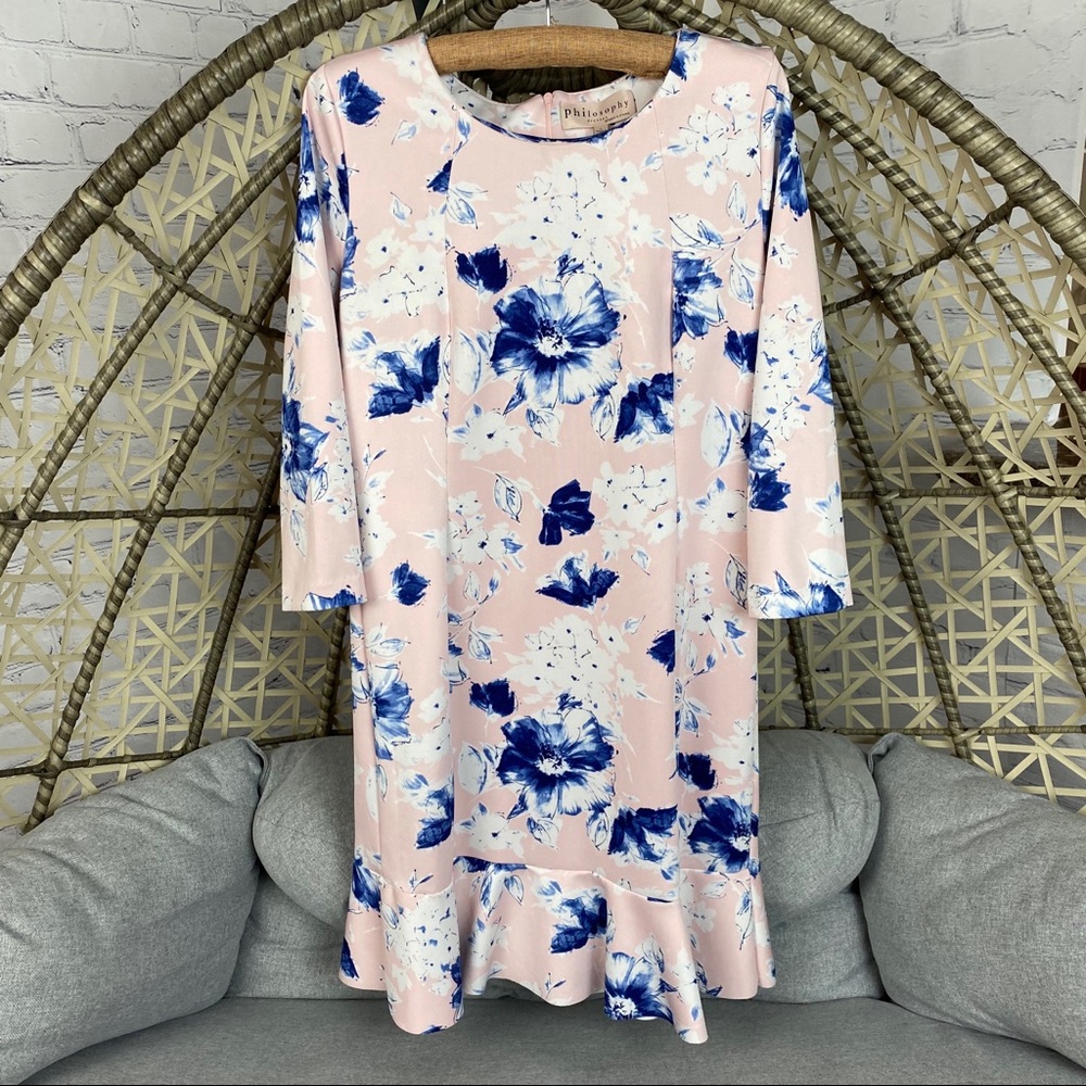 Philosophy Long Sleeve Floral Dress